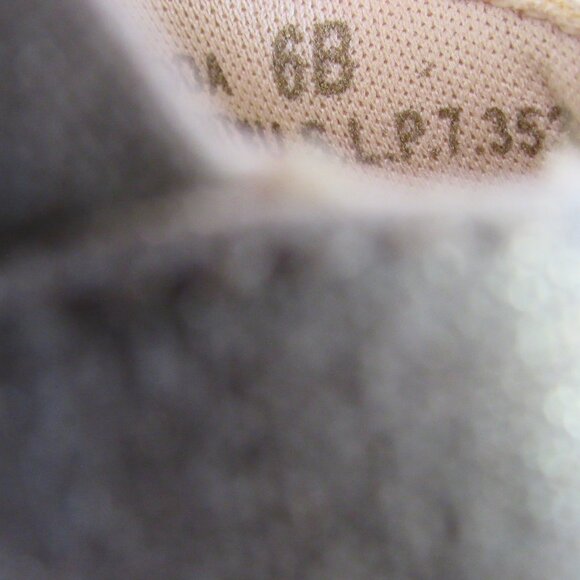 Chaps Metallic Gold Peep Toe Slip On Wedge Espadrilles Dakoda Sandals Size 6B - Picture 7 of 10